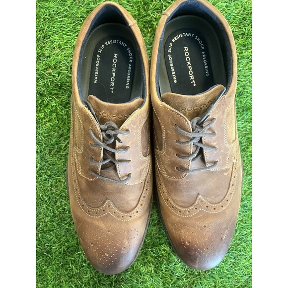 Rockport Waterproof Wingtip Oxford Dress Shoes Men’s 11.5 Brown Leather main image 6